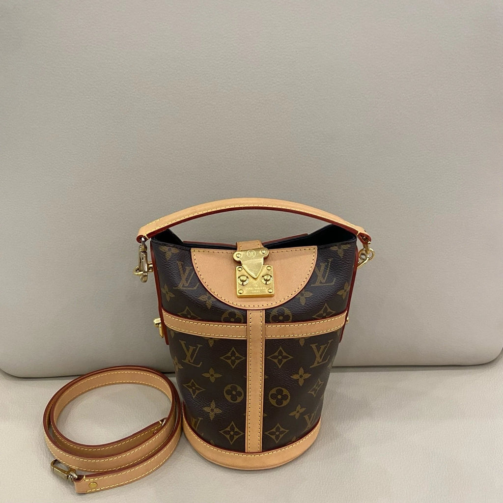 Louis Vuitton Duffle Monogram Canvas Top Handle Shoulder Bag
