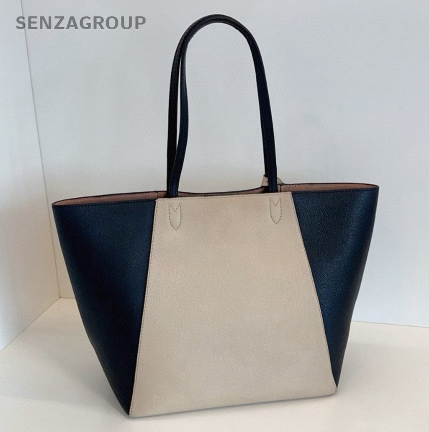 Louis Vuitton Lock Me Tote Shoulder Bag Beige Black Silver Used Women Classic
