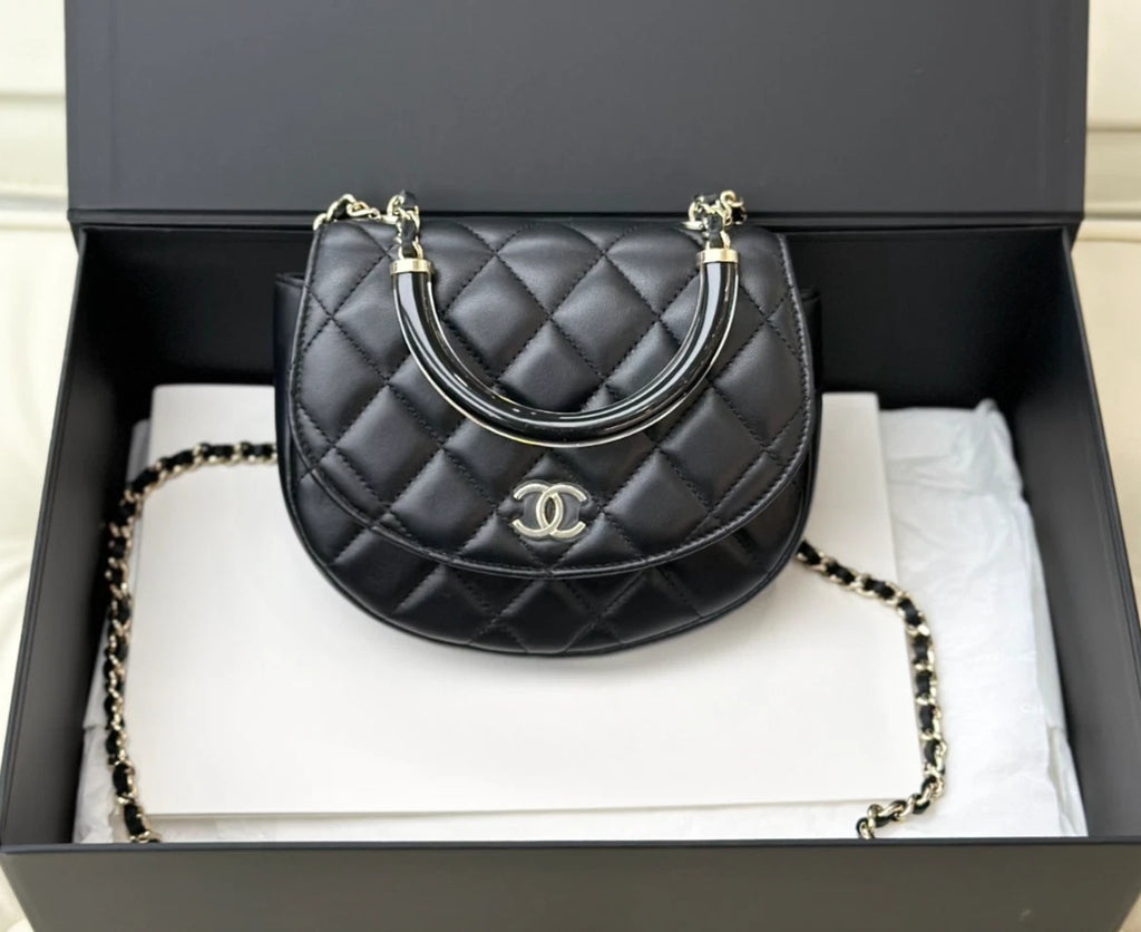 Chanel Lambskin 3Ways Top Handle Bag Shoulder Bag Crossbody Bag Women S