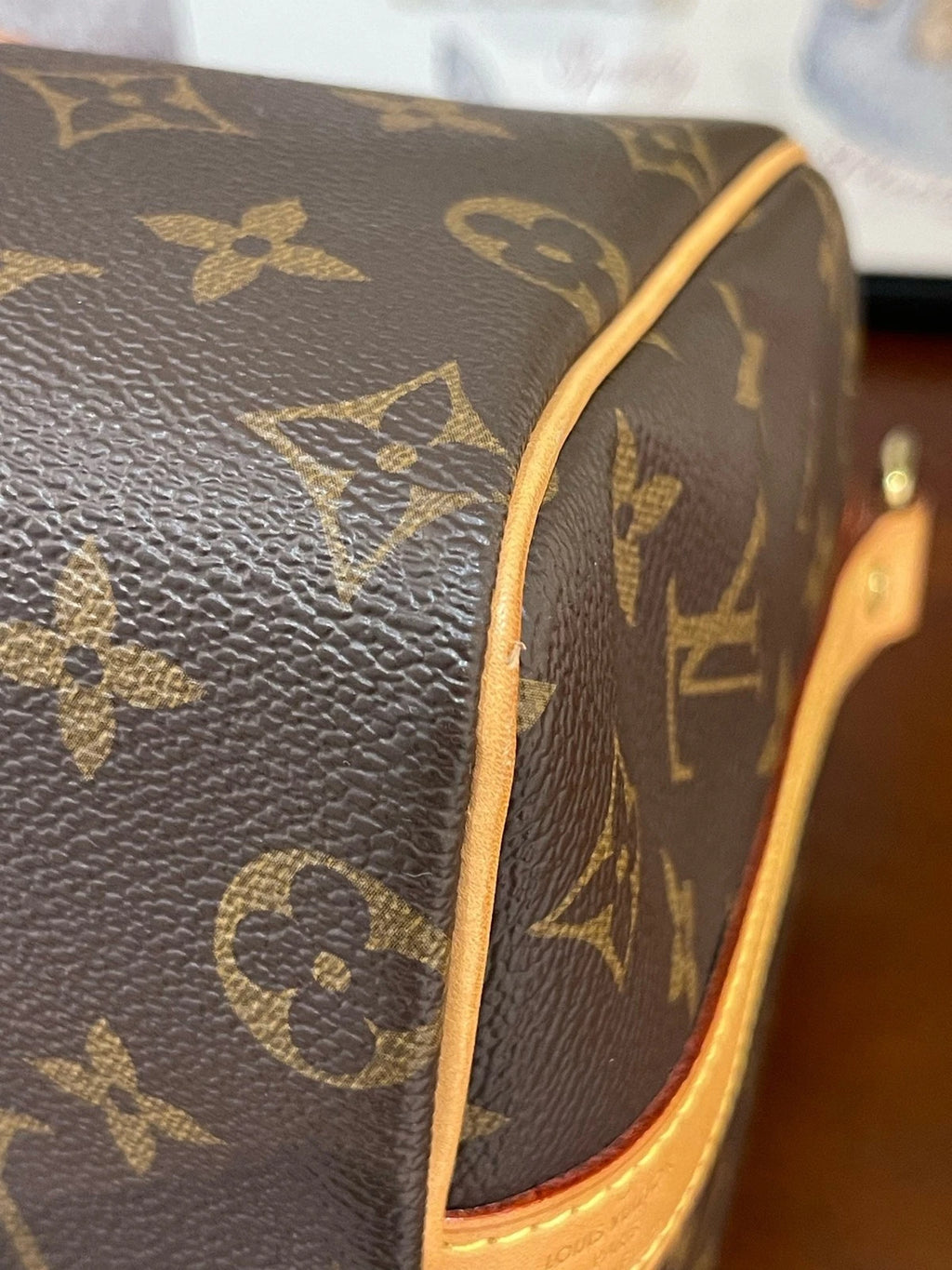 Louis Vuitton Speedy25 Canvas Shoulder Handbag For Women