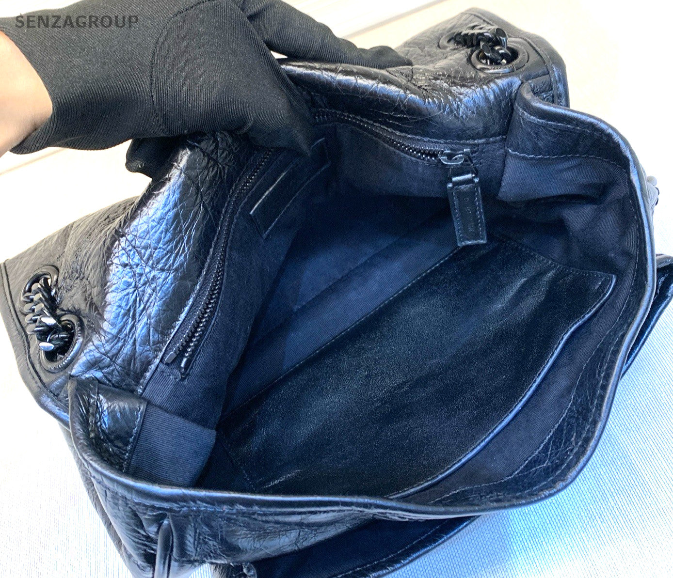 YSL Saint Laurent Niki MM Chain Strap Shoulder bag Women Black
