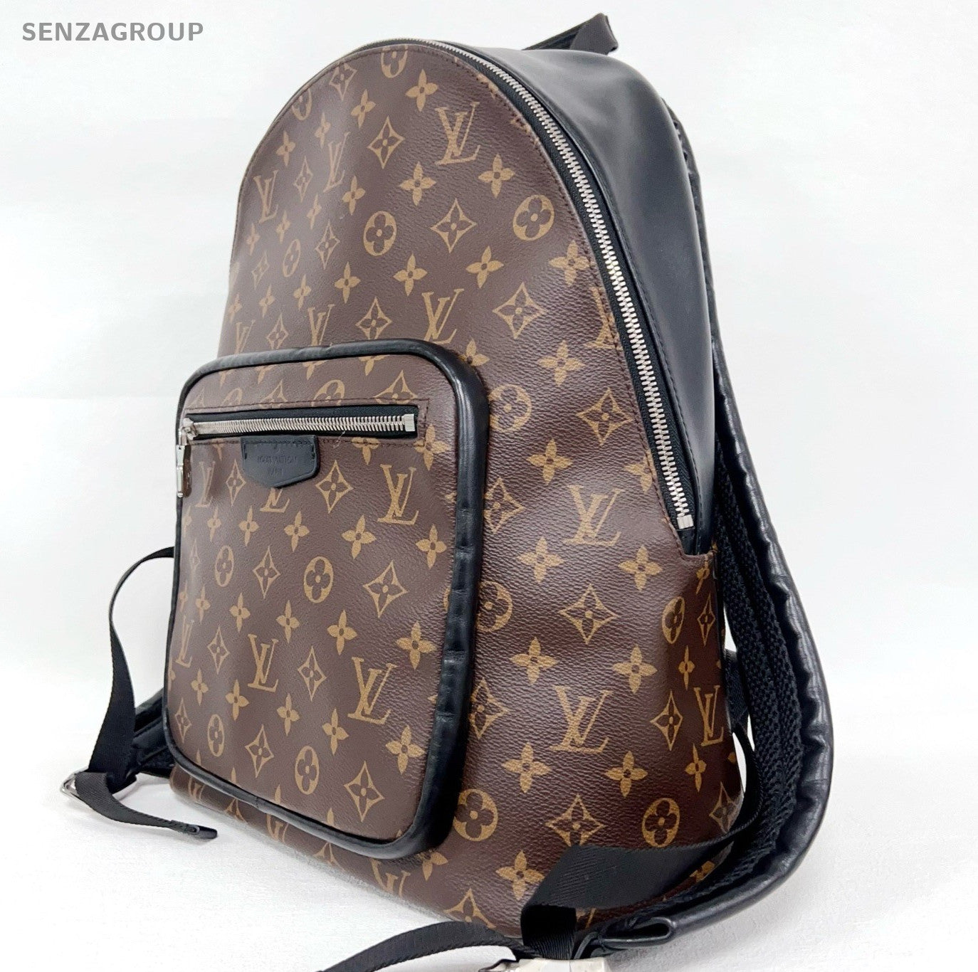 Louis Vuitton Discovery Monogram Backpack Brown Silver Unisex Adults Classic