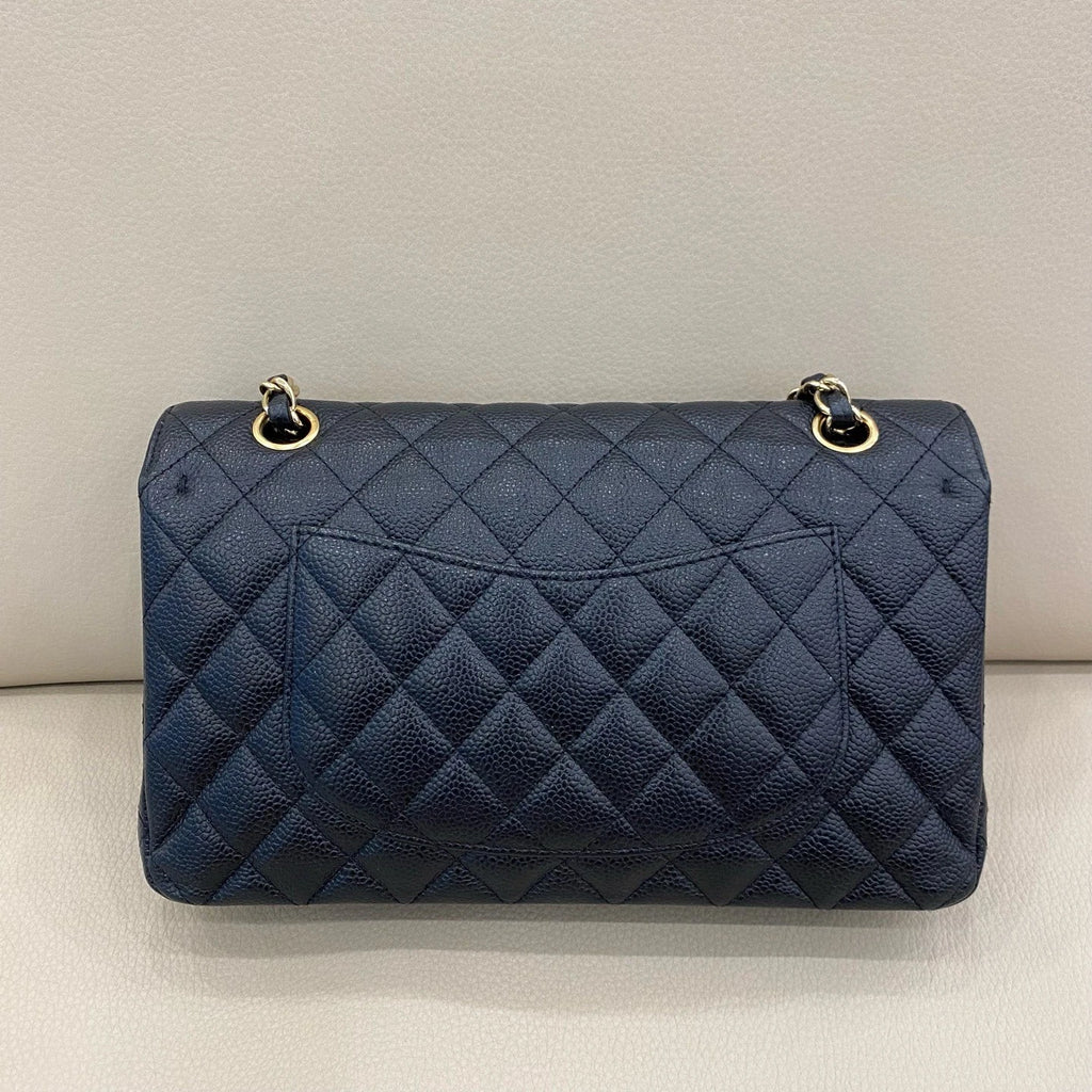 CHANEL CF Medium Black Leather Shoulder Bag For Women