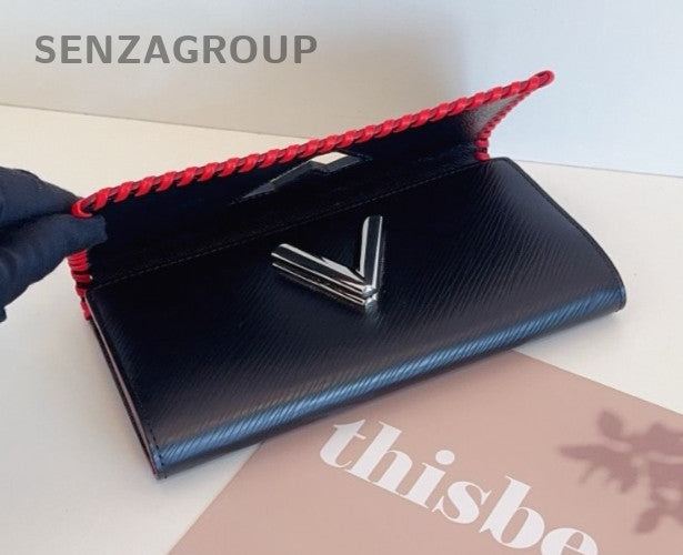 Louis Vuitton Twist Limited Edition Epi Leather Wallet Black