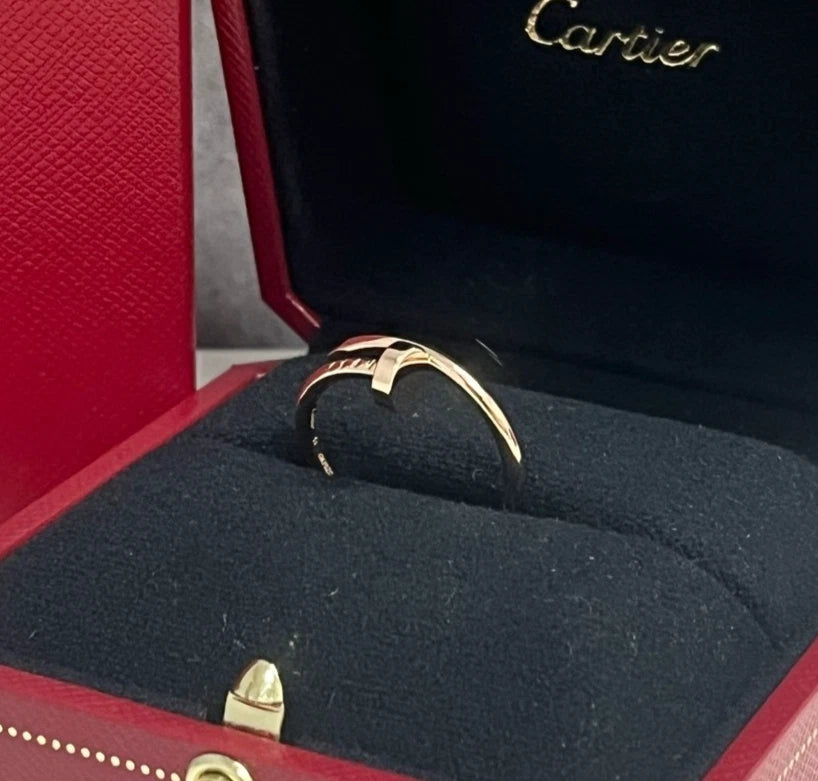 New Cartier Juste un Clou Small Model Band Ring 18k Rose Gold EU54/US6.75