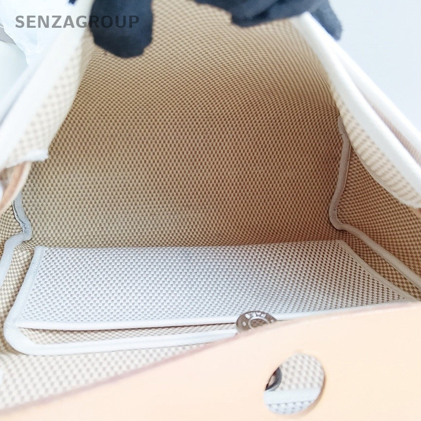 Hermes Herbag Vintage Top Handle Bag Crossbody Beige Orange Silver Women Classic