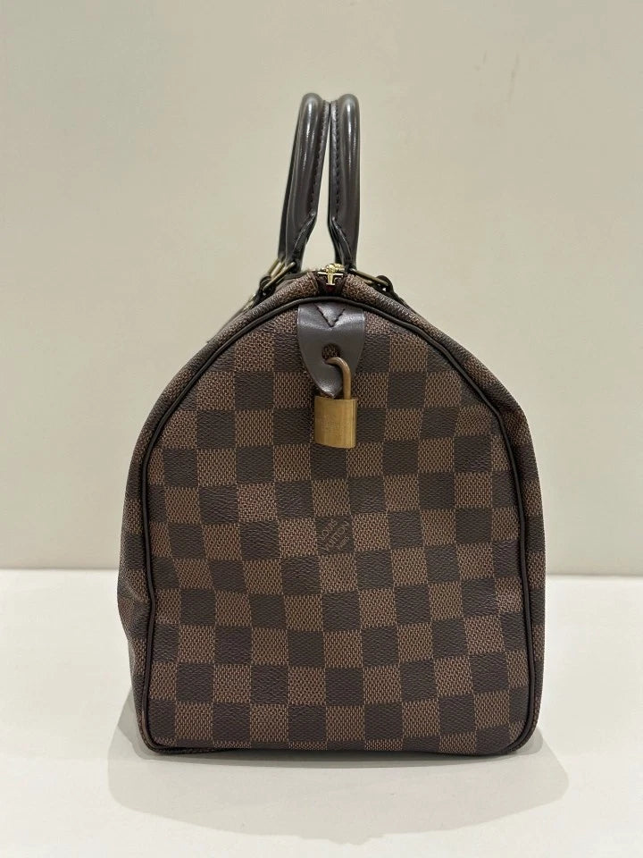 Louis Vuitton Brown Canvas Speedy30 Handbag For Women