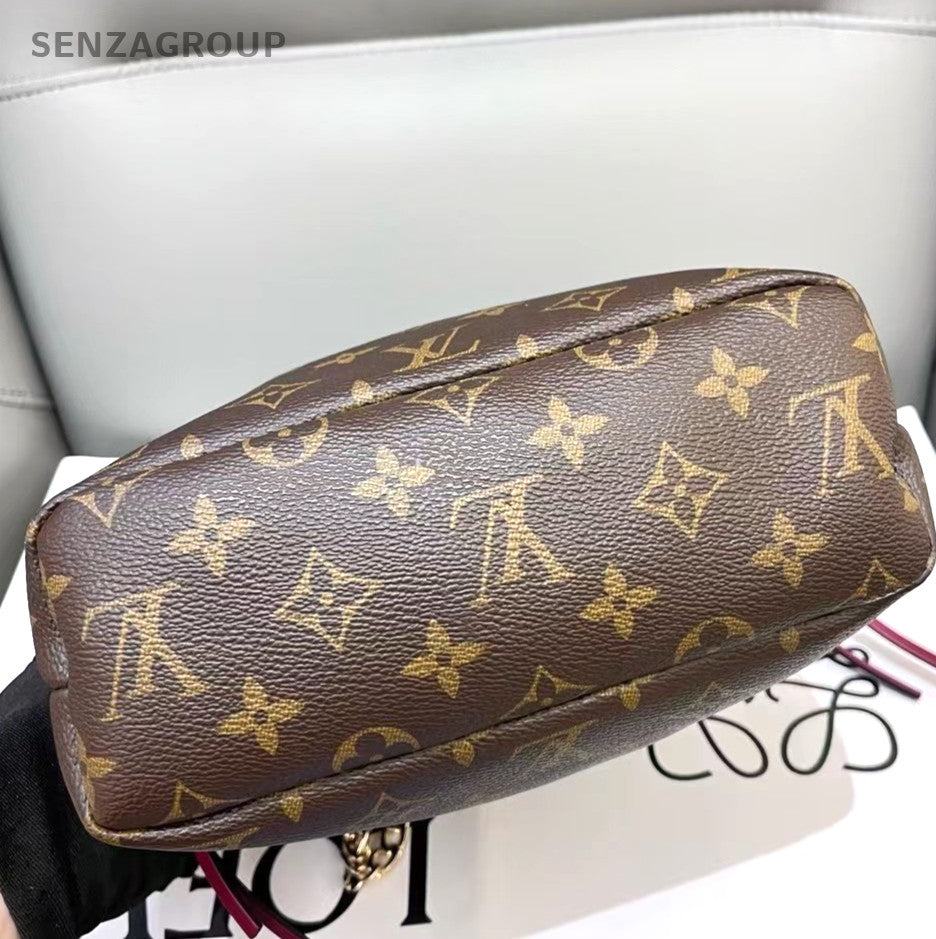 Louis Vuitton Monogram Handbag Clutch Bag Women Brown