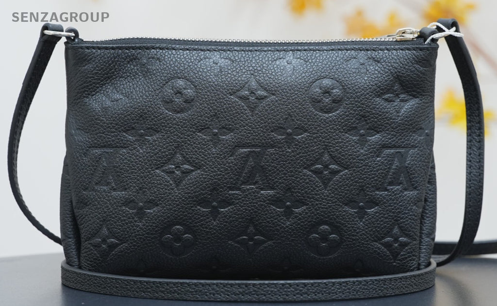 Louis Vuitton Monogram Pallas Clutch Black Empreinte Shoulder bag Crossbody