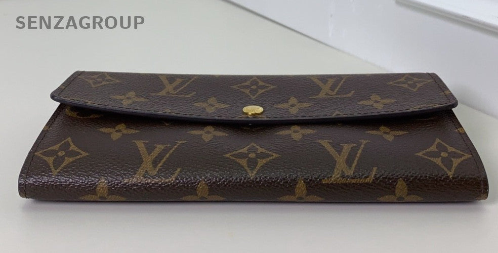 Louis Vuitton Monogram Classic Flap Wallet Brown