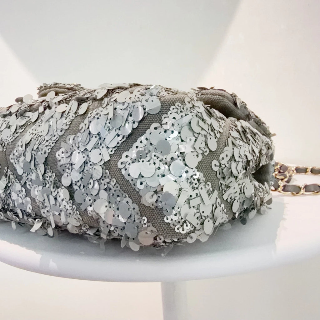 Chanel Sequin CC Flap Bag Shoulder &amp; Crossbody Bag