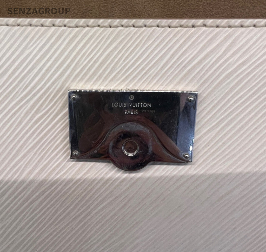 Louis Vuitton Cluny mini Epi Leather Top Handle Bag White Women Classic