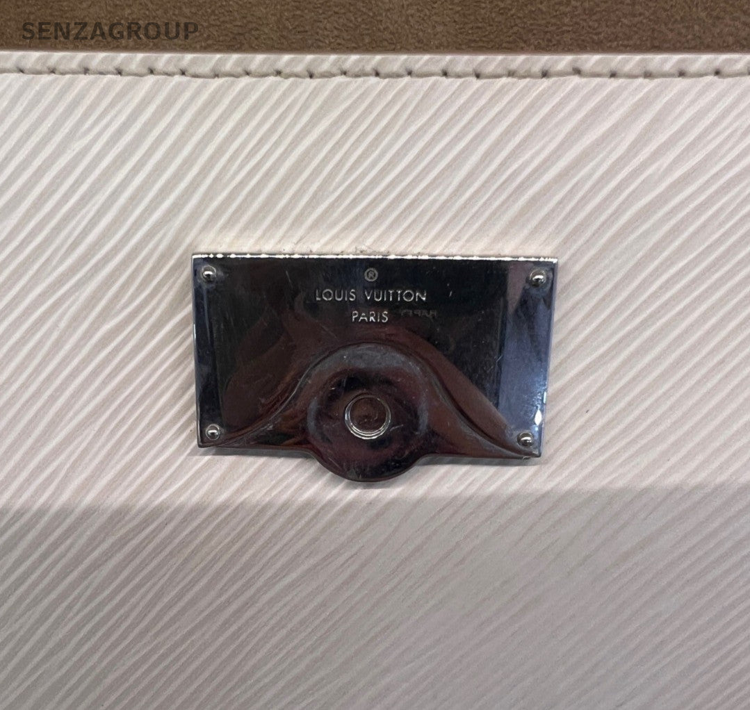 Louis Vuitton Cluny mini Epi Leather Top Handle Bag White Women Classic