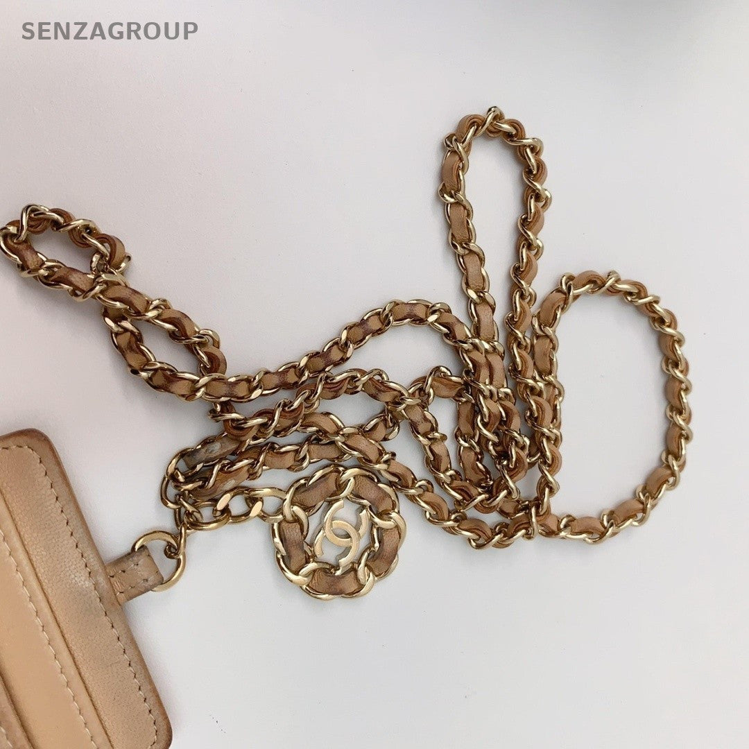 CHANEL Clutch Shoulder Crossbody Bag Women Brown