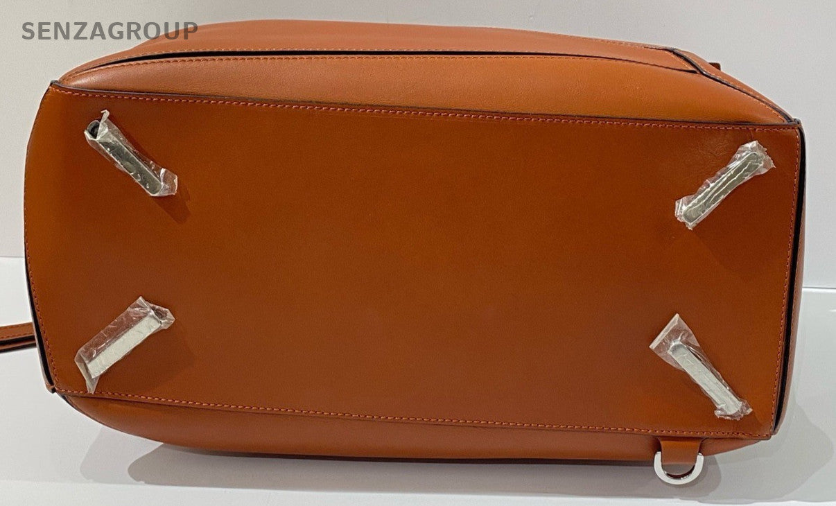 Loewe Puzzle GM Shoulder Bag Crossbody Brown Silver Used Women Classic