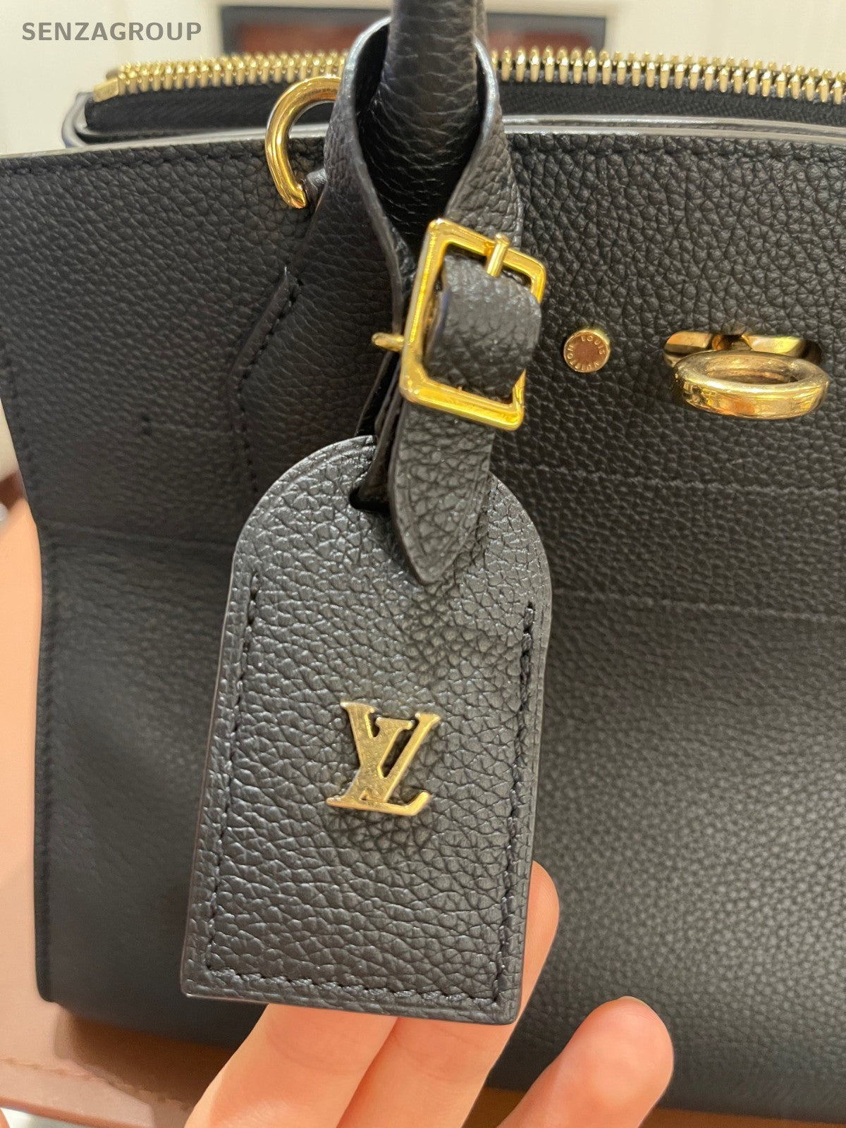 Louis Vuitton City steamer PM Black gold 2WAY Shoulder Handbag Almost brand NEW