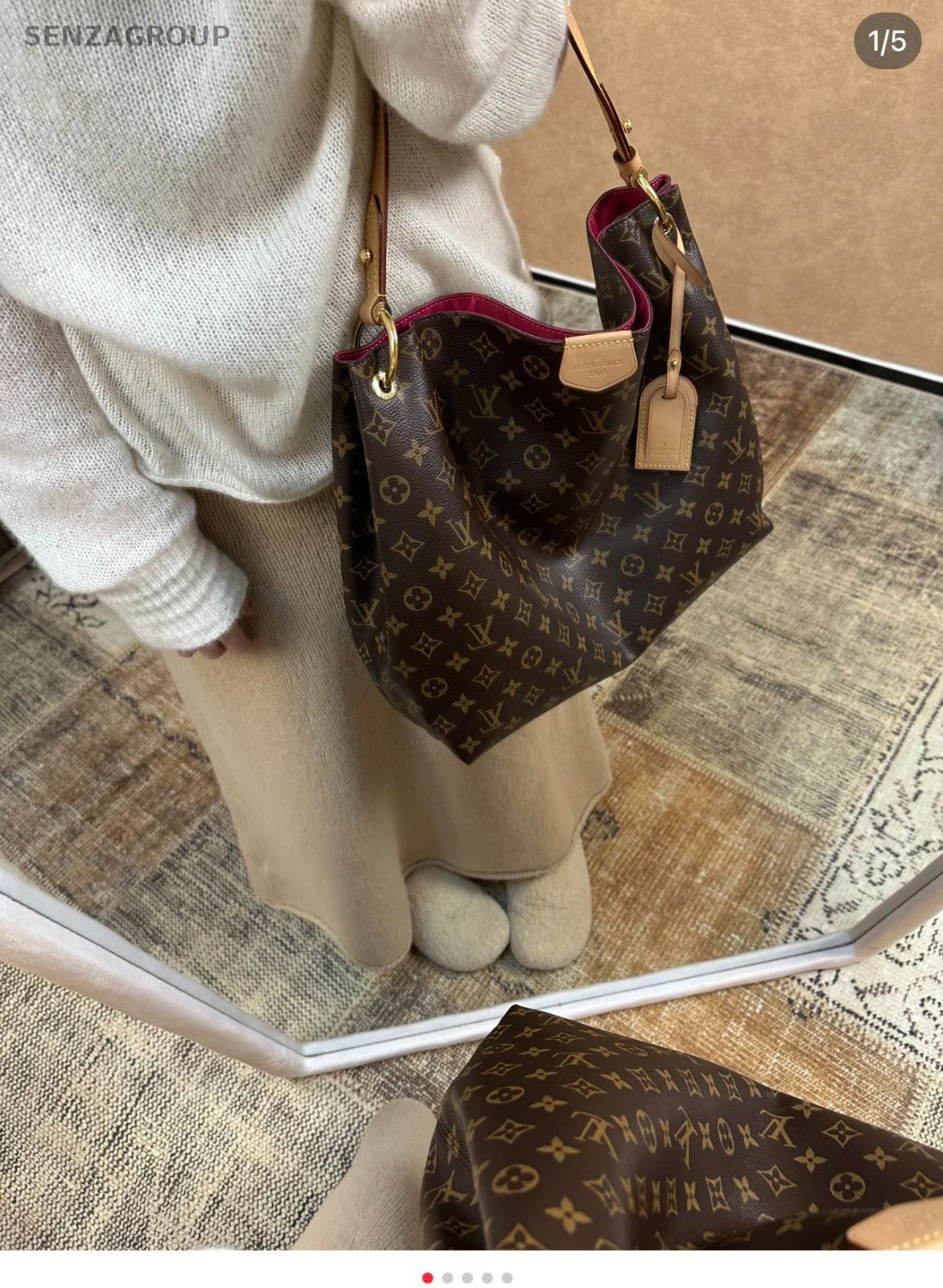 Louis Vuitton Graceful PM Monogram Shoulder bag Women Brand NEW
