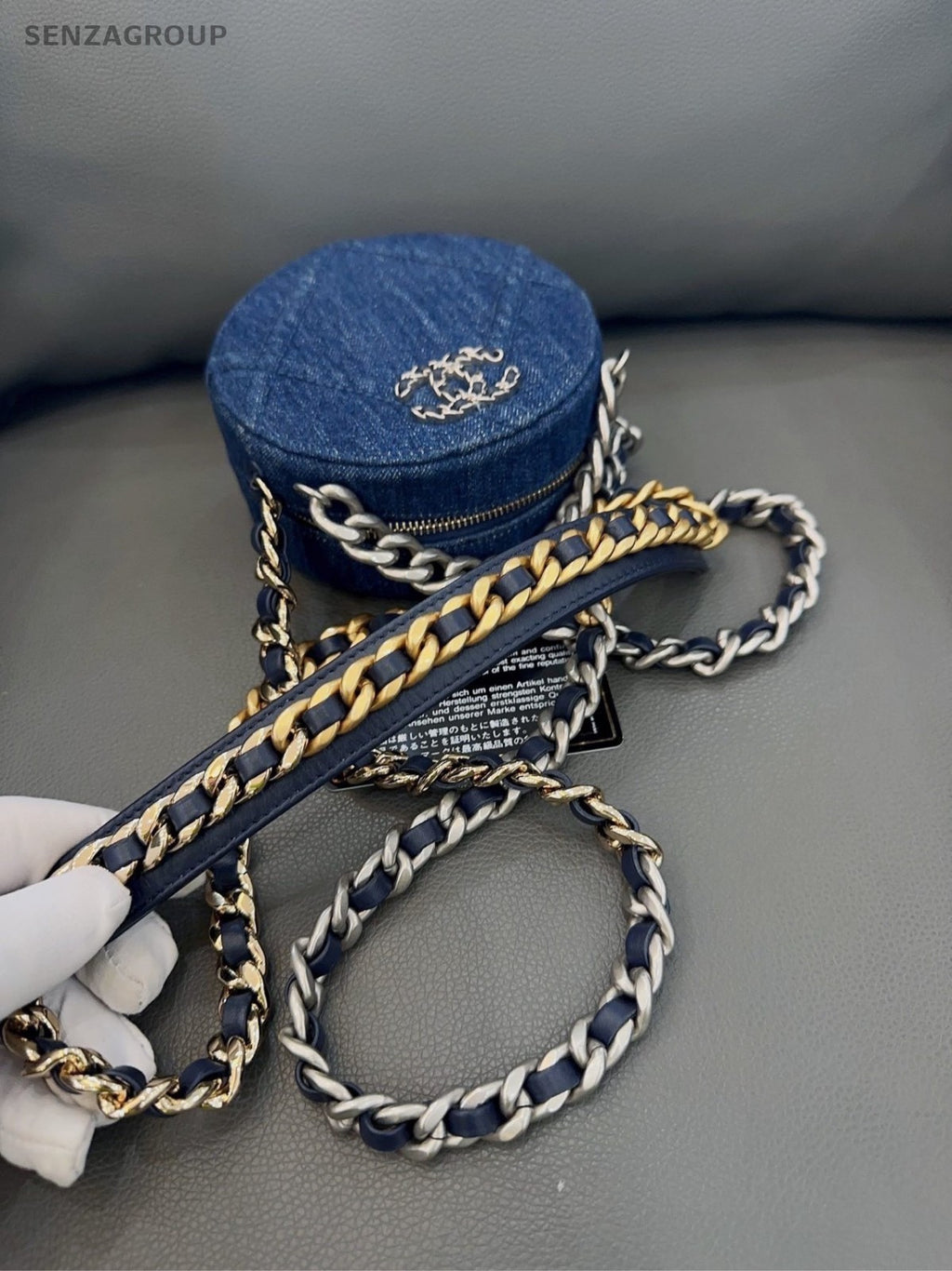 CHANEL CoCo Mark31 Denim Chain Shoulder bag Crossbody Women Blue Classic