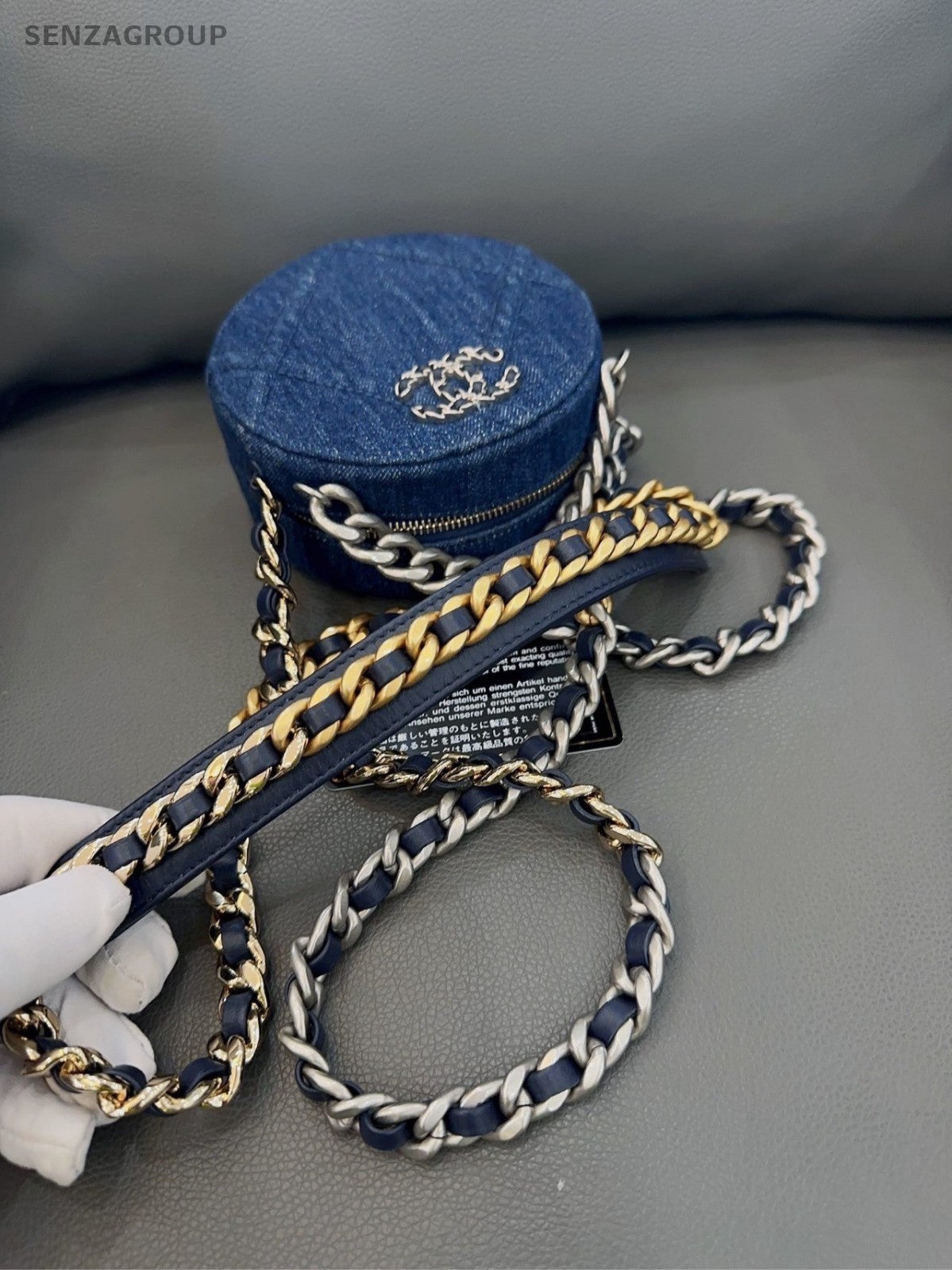 CHANEL CoCo Mark31 Denim Chain Shoulder bag Crossbody Women Blue Classic