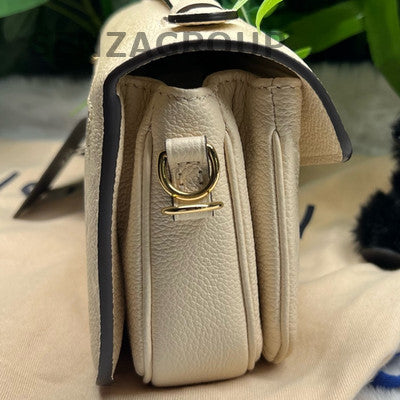 Louis Vuitton Monogram Leather Messenger Chain Crossbody Shoulder Bag