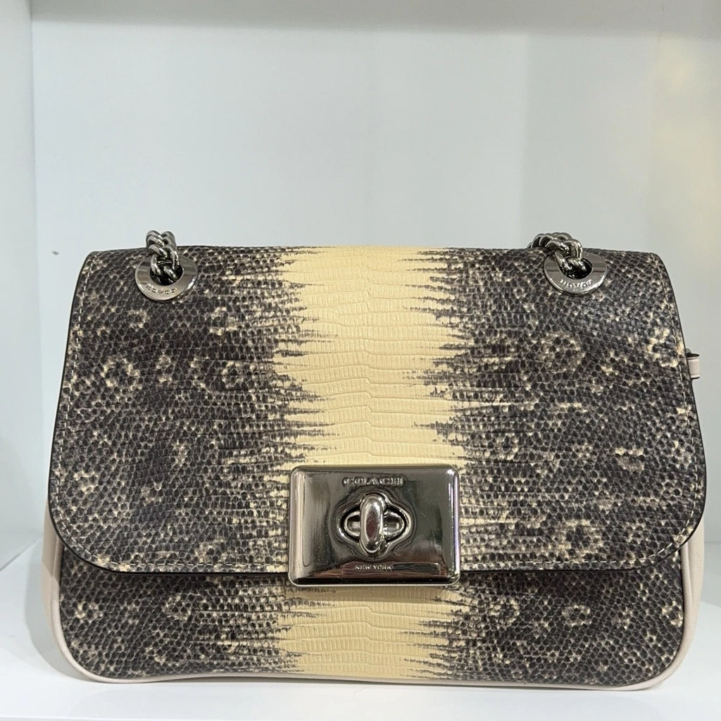 Coach 2019 Limited Lizard Pattern Chain Shoulder Crossbody Bag For Women