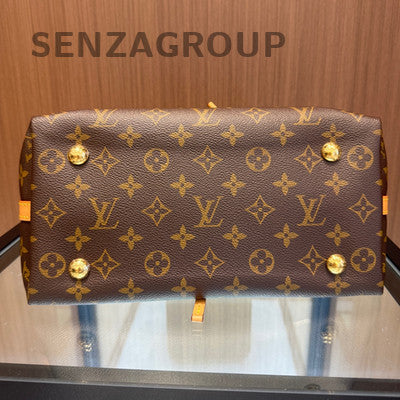 Louis Vuitton Carryall PM Monogram Shoulder Bag Brown Gold Classic Women