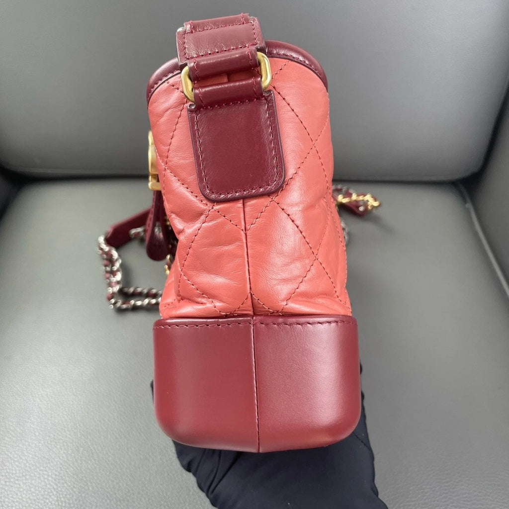 CHANEL Small Gabrielle Pink Shoulder Crossbody Bag For Women