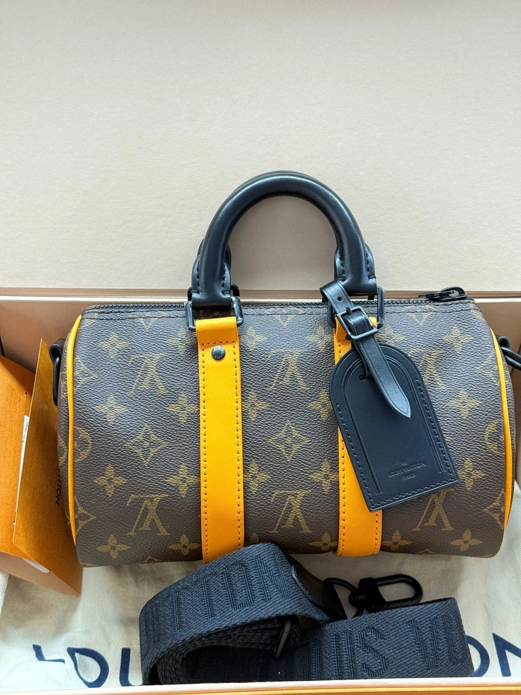 Louis Vuitton Keepall25 Monogram Canvas Handbag For Women