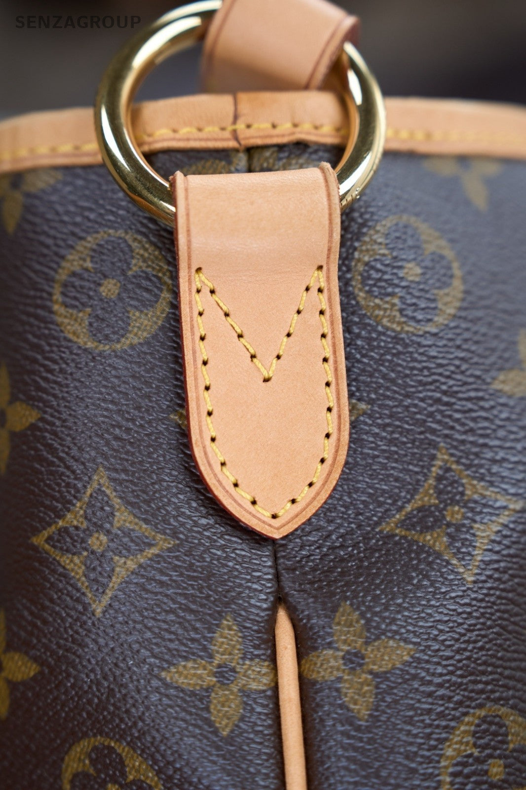 Louis Vuitton Delightful PM Monogram Leather Shoulder Bag Brown Women