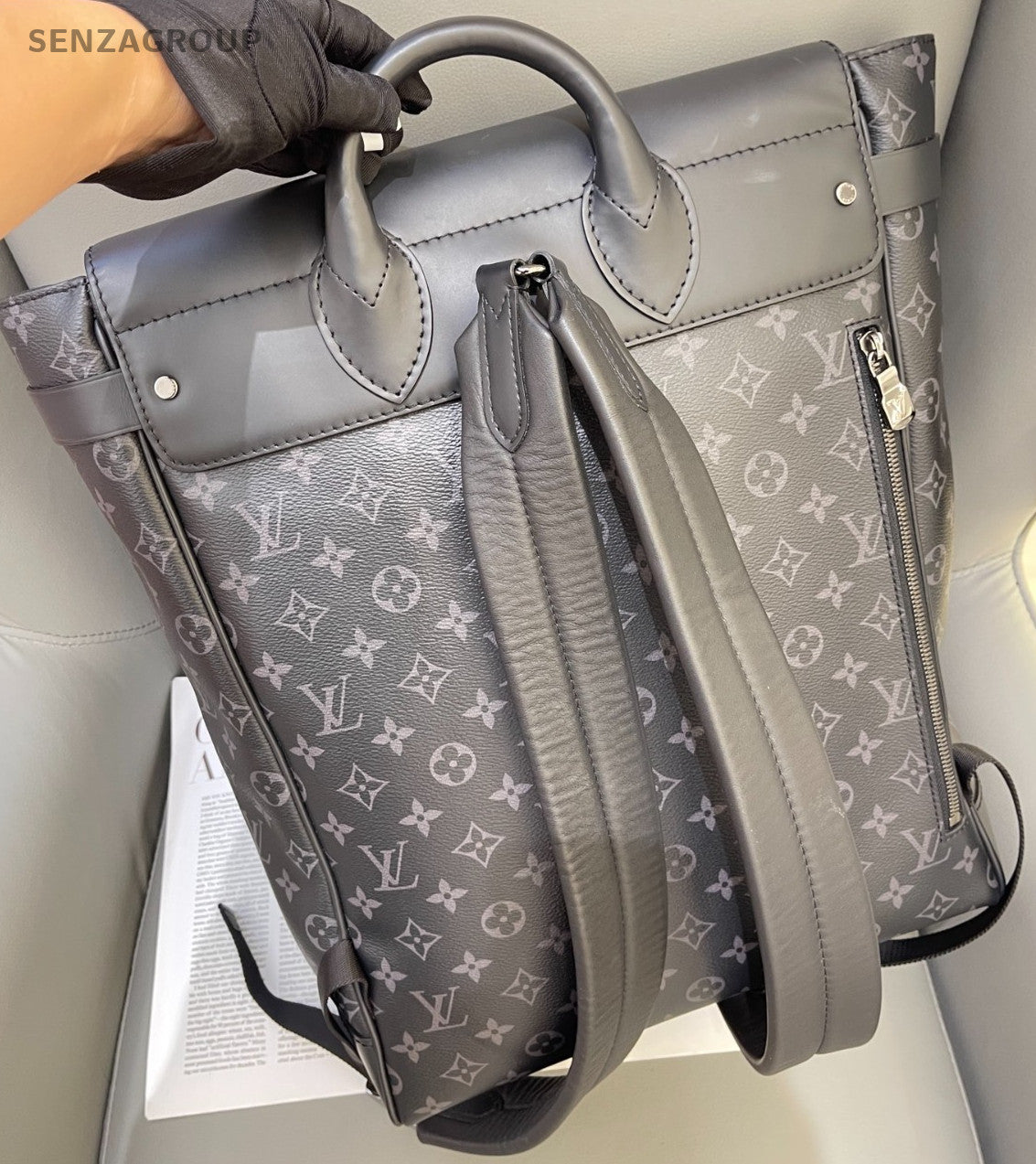 Louis Vuitton Steamer Monogram Backpack Black Unisex Adults Classic