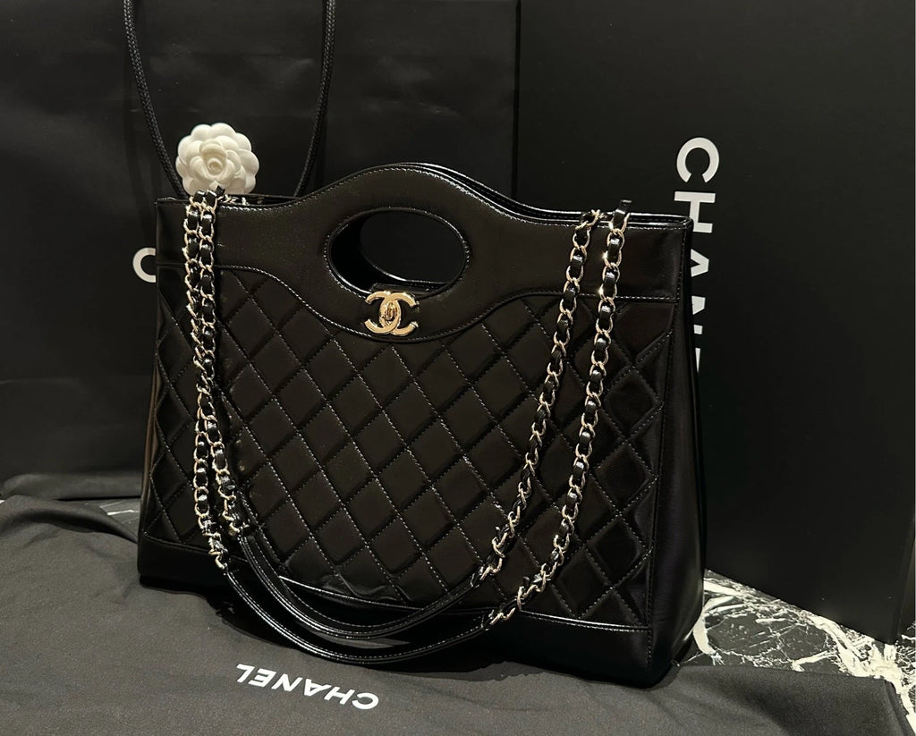Chanel 31Bag Large Quilted Lambskin Shoulder Handbag For Women