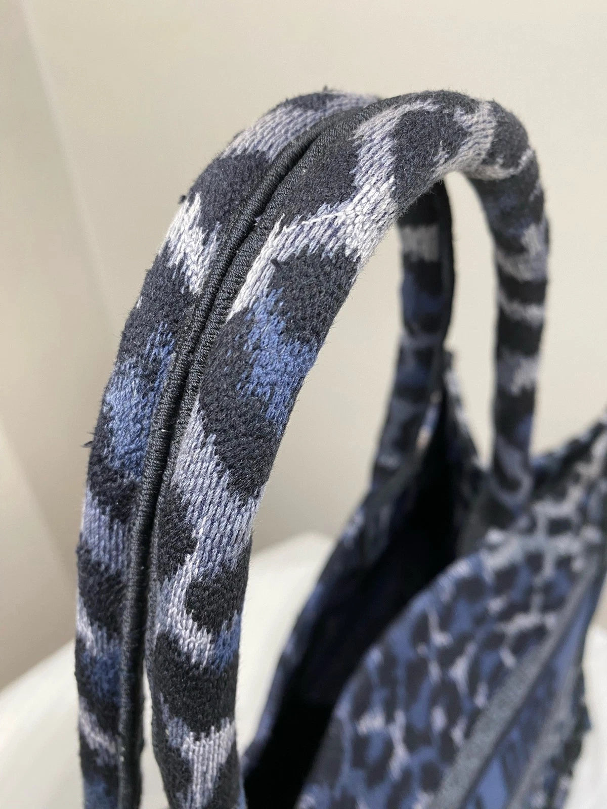Authentic Dior Leopard Print Medium Book Tote Handbag For Women