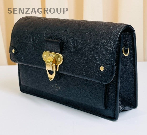 Louis Vuitton Vavin Woc Monogram Empreinte Chain Shoulder bag Black Gold Women
