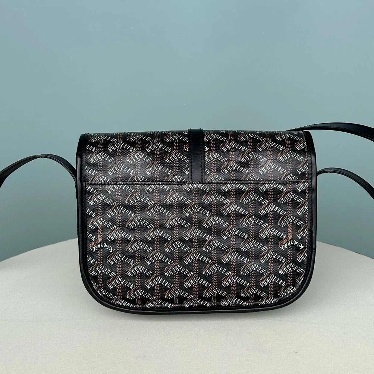 Goyard Belvedere PM Shoulder Bag Crossbody Black Silver Unisex Adults Classic