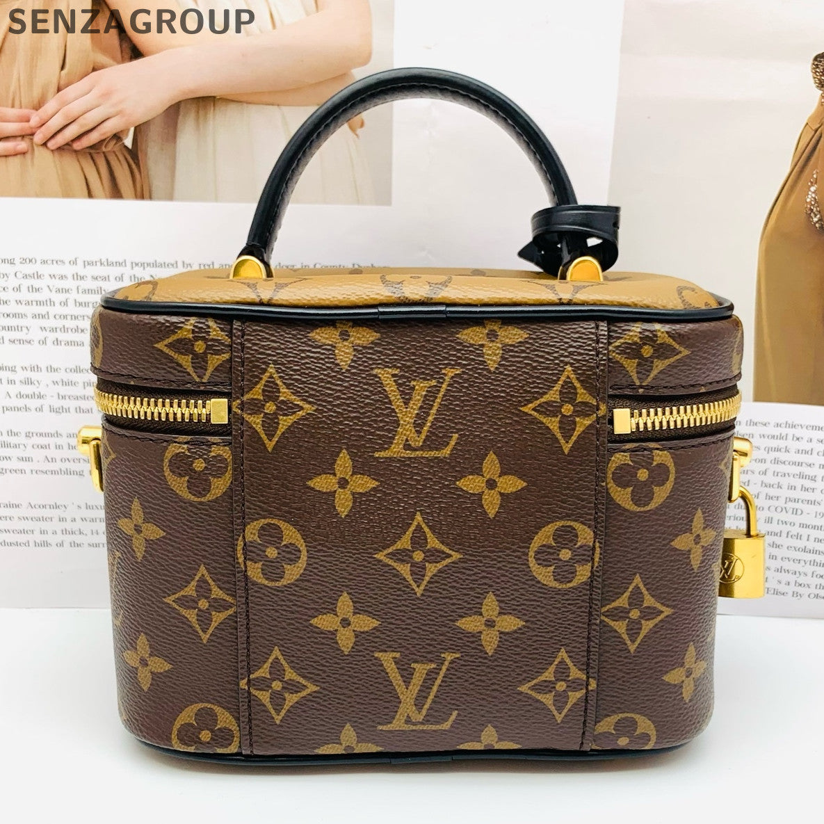 Louis Vuitton Monogram Cosmetic Pouch Chain Shoulder Bag Women's Classic