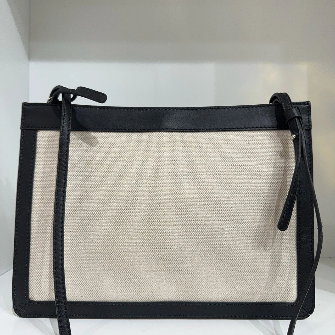 Balenciaga Pochette Medium White Canvas Shoulder Crossbody Bag For Women