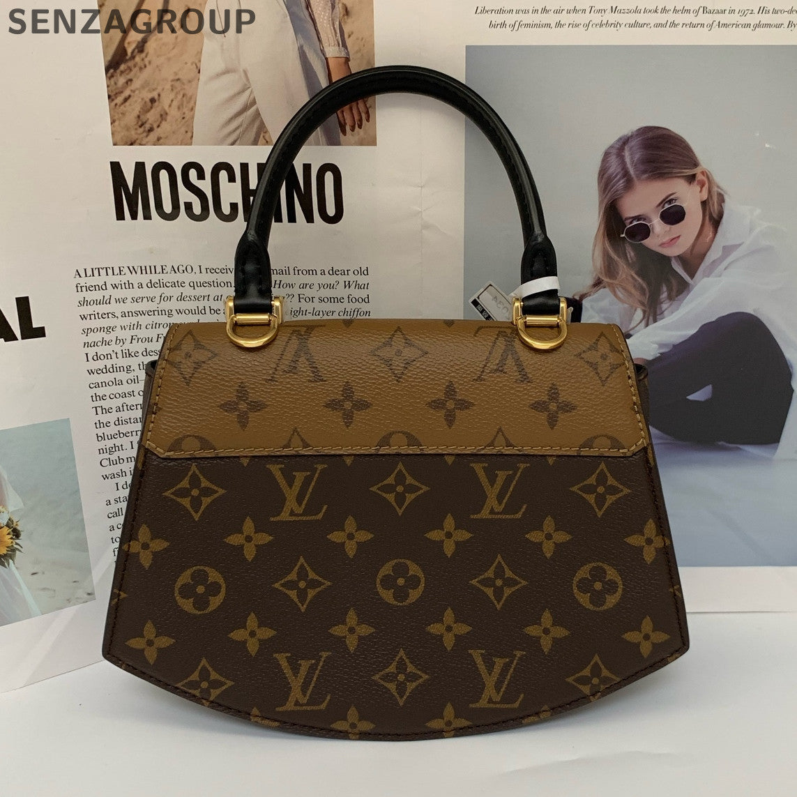 Louis Vuitton Monogram Canvas Fan Bag Brown/Black Handbag Shoulder Bag