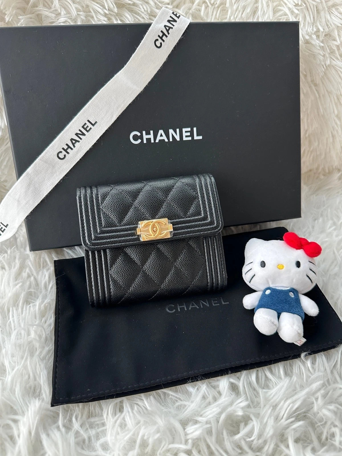 New Authentic CHANEL LeBoy Calfskin Wallet For Women