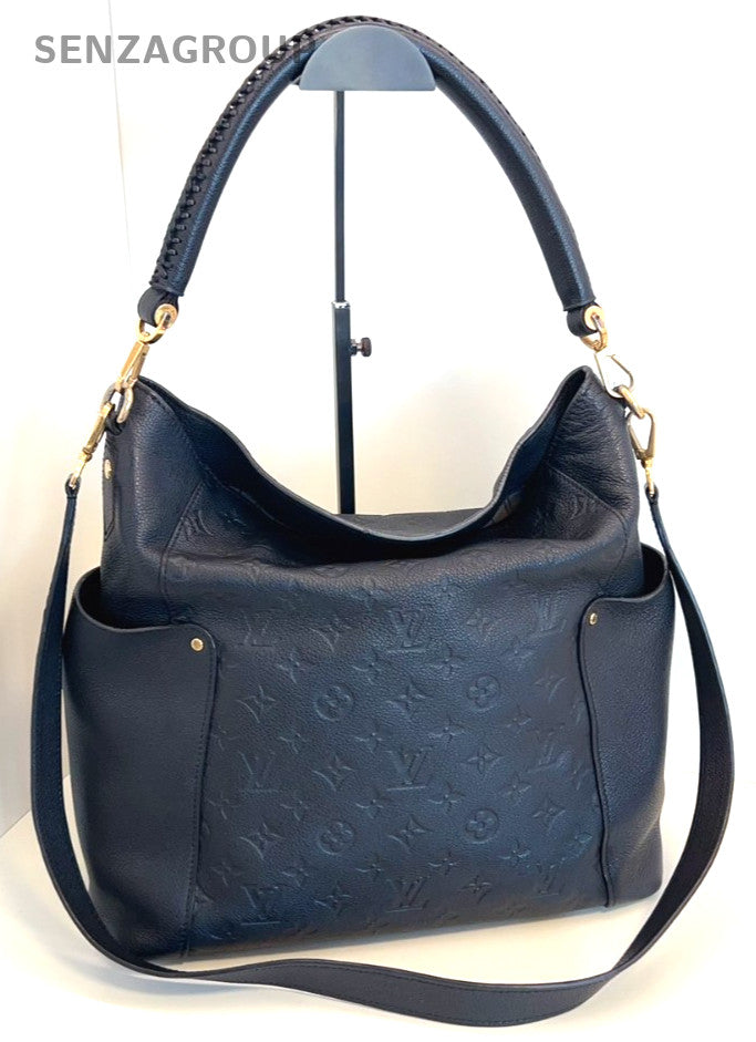 Louis Vuitton Melie Hobo Monogram Empreinte 2WAY Shoulder Handbag Black Gold