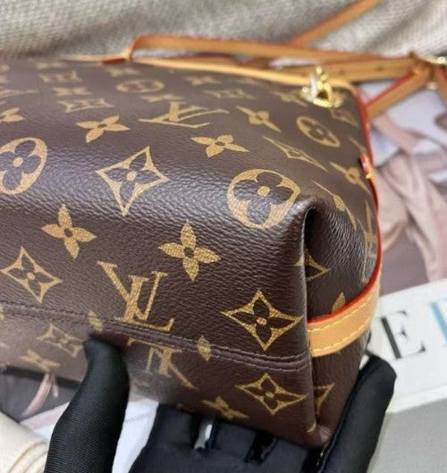 Louis Vuitton Carryall BB Monogram Canvas Chain Shoulder Bag Crossbody Women