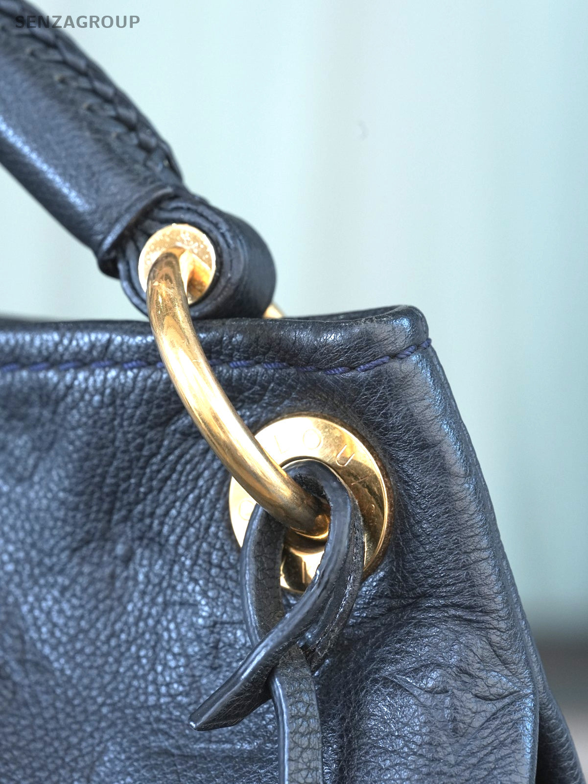 Louis Vuitton Monogram Empreinte Artsy MM Navy Blue Leather Shoulder bag