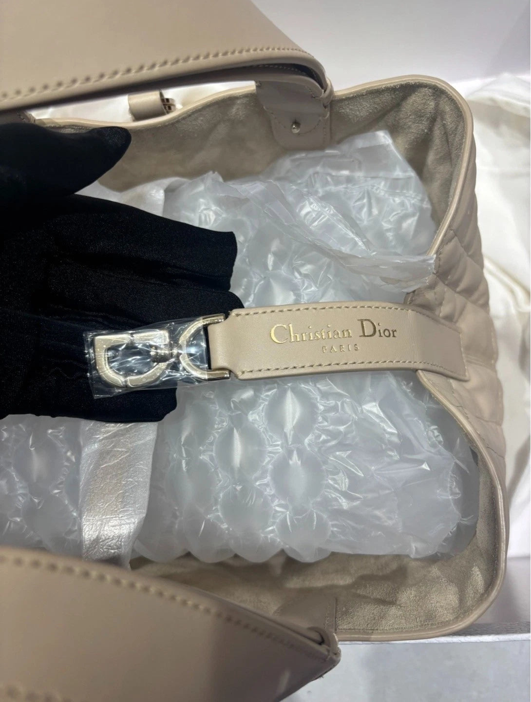 Dior Beige Medium Tote Handbag Bucket Bag For Women