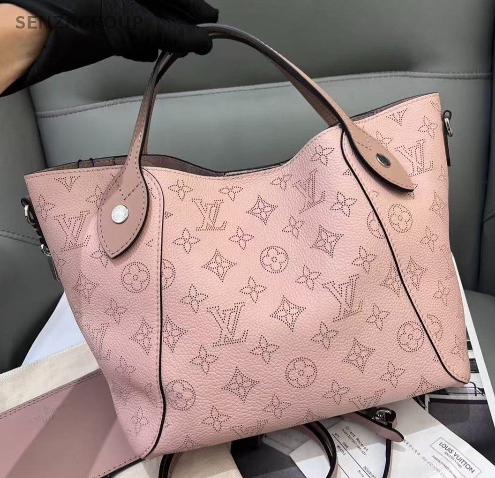 Louis Vuitton Hina PM Monogram Calfskin 2way Shoulder Handbag Women Pink