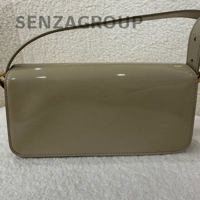 Dior Gray Gold Buckle Shoulder Bag Fashion Women