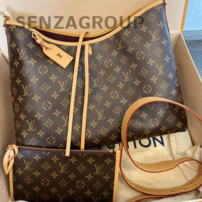 Louis Vuitton Carryall MM Brown Gold Women's Classic Shoulder Bag