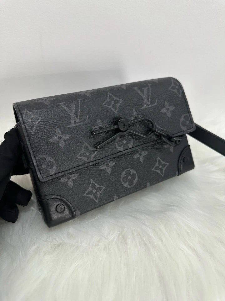 Louis Vuitton Black Steamer Mini Box Crossbody Bag For Women