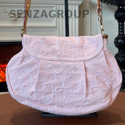 Louis Vuitton Denim Sunset Shoulder Bag Pink Gold Women's Fashion