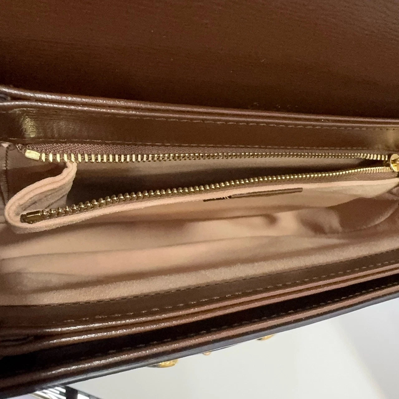 Gucci Saddle Canvas Leather Shoulder Bag Crossbody Excellent
