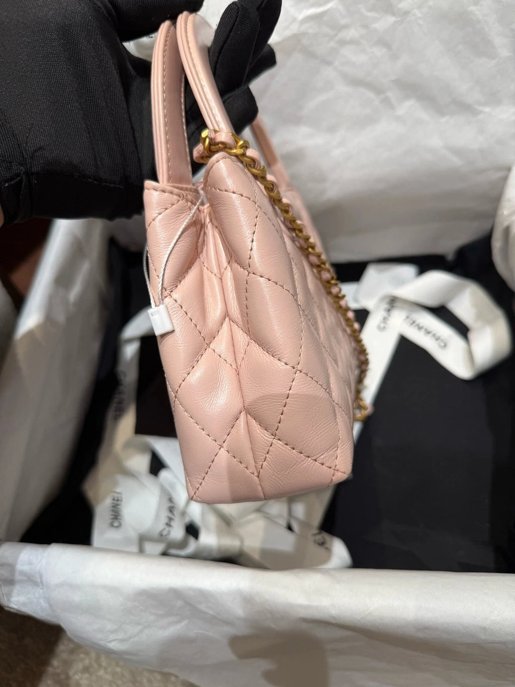 Chanel Kelly Large Sakura Pink Top Handle Bag For Women
