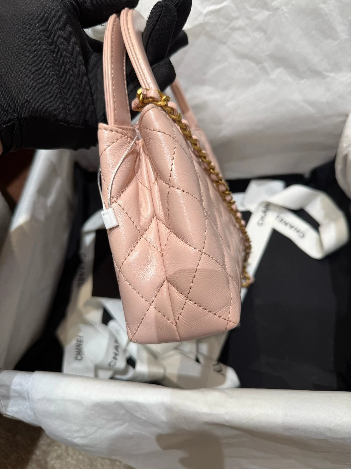Chanel Kelly Large Sakura Pink Top Handle Bag For Women